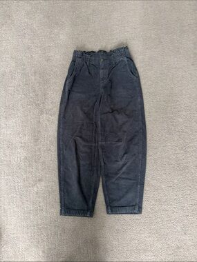 Dark grey corduroy Barrel jeans